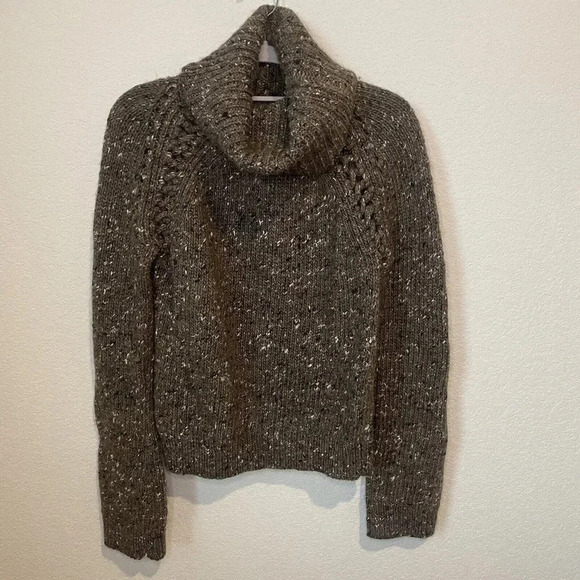 Veronica Beard Indie Sweater Womens Small Brown Knit Wool Turtleneck - Picture 3 of 16